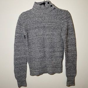 Grey mock neck sweater